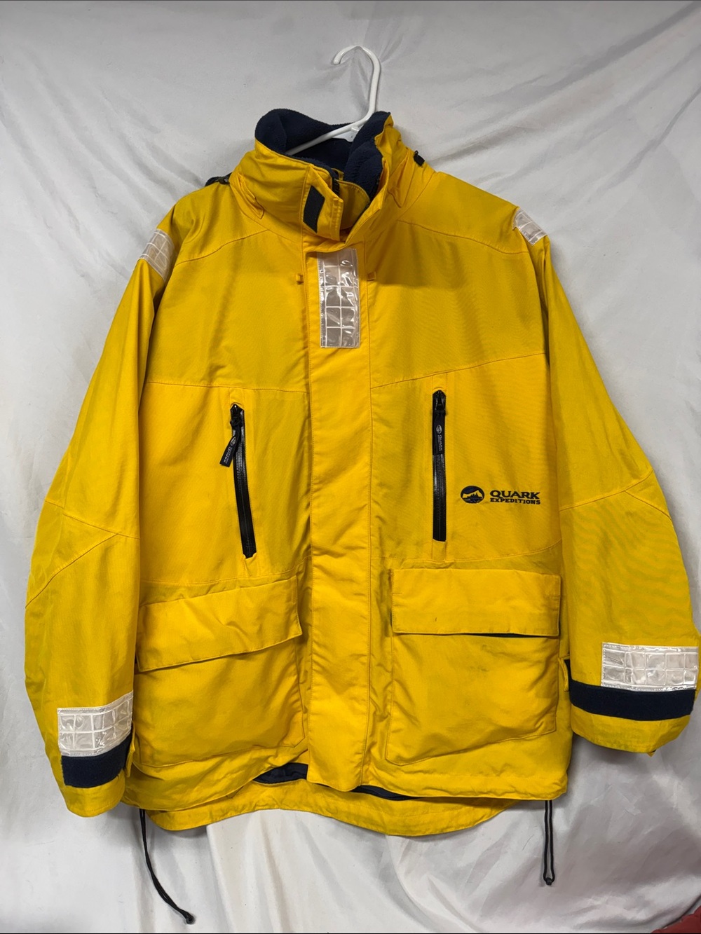 Quark Expeditions Men’s High-Visibility Yellow Waterproof Raincoat